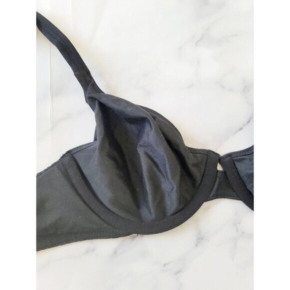 Soma Embraceable Signature Lace Unlined Perfect Coverage Underwire Black Bra 32C - Picture 9 of 10